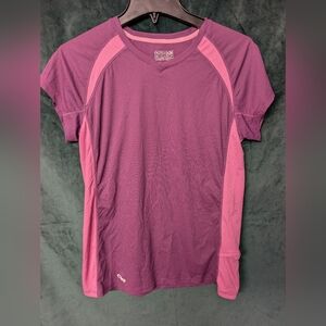 Outdoor Research Women's Short Sleeve Top in Purple and Pink